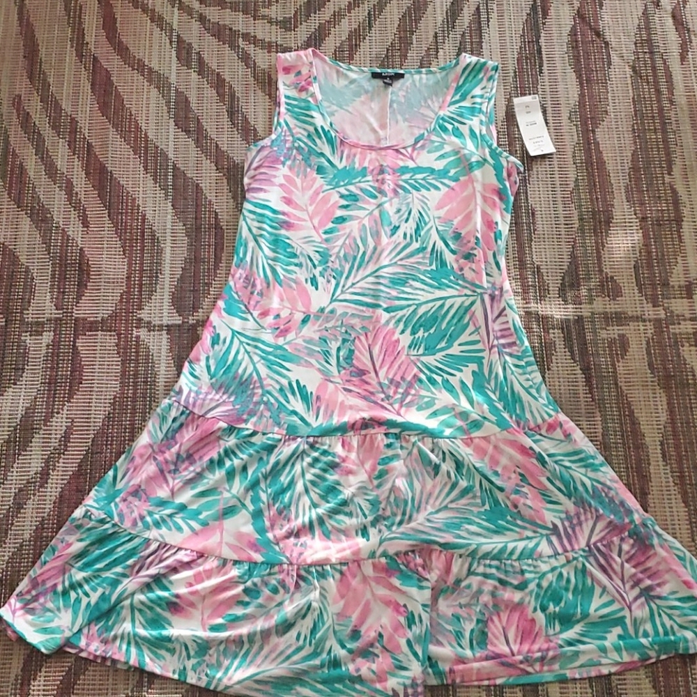 Tropical Print Dress